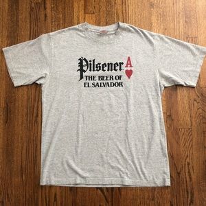 Pilsener the beer of El Salvador large tshirt